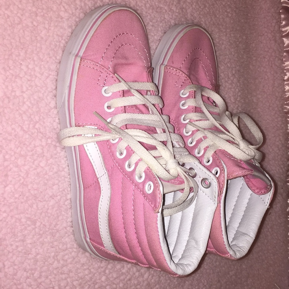 pink hightop vans